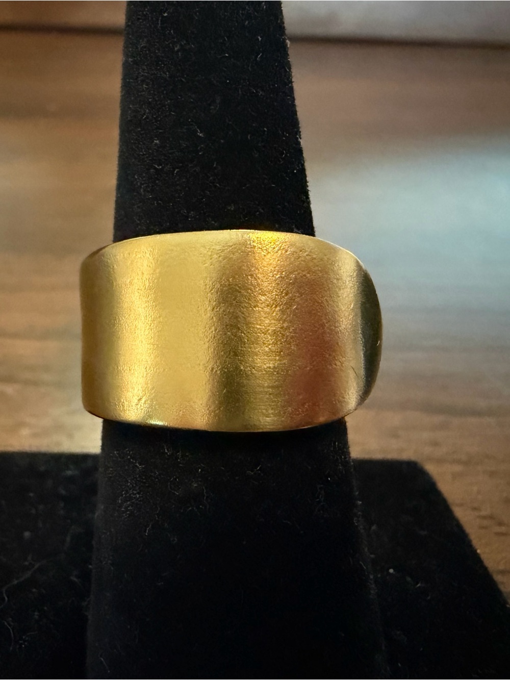 Gold Toned Stainless Spoon Ring